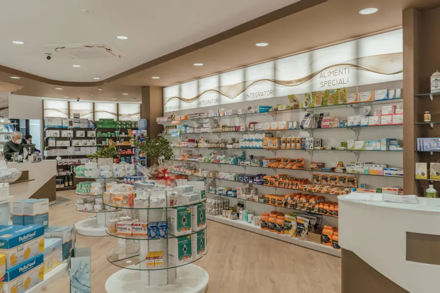 Reparto di alimenti senza glutine della Farmacia Farina