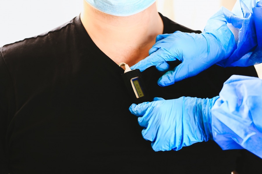Installazione di un holter pressorio