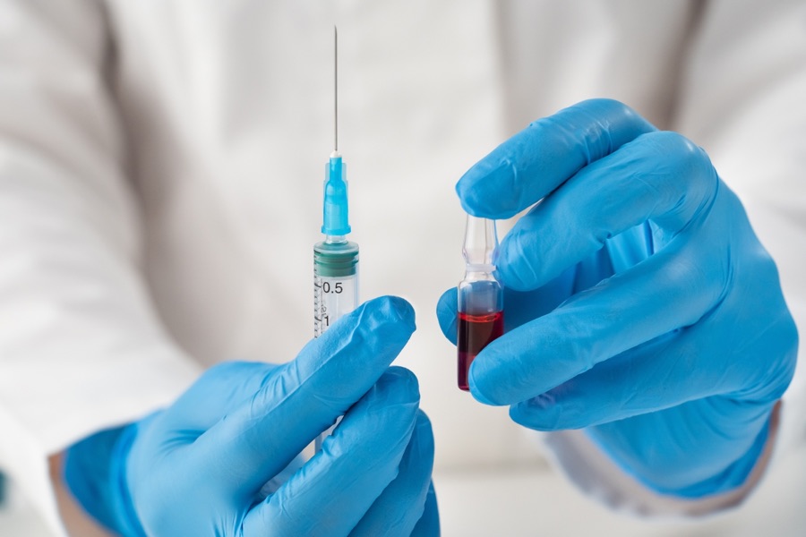 Iniezioni nell’infermeria della farmacia